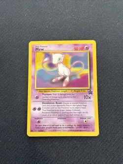 1999 Pokemon Card Mew 8 Black Star Promo Vintage WOTC NM TCG - Image 1