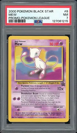 Mew 2000 Pokemon Black Star Promo #8 - PSA 7 -215 - Image 1