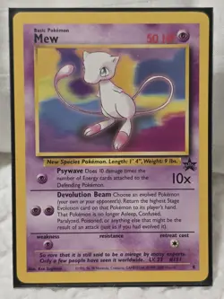 Mew black star promo 8 Pokemon Card LP - Image 1