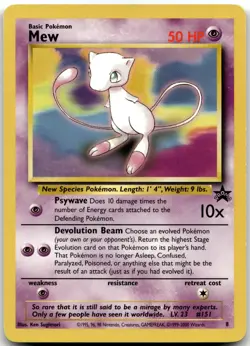 Mew 8 Promo Wizards Black Star Promos Pokemon Lightly Played - Image 2