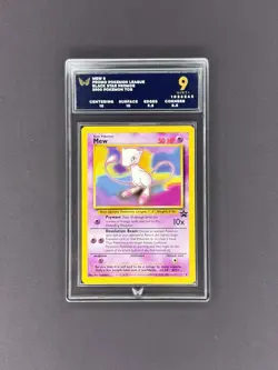 Pokemon TCG: MEW #8 2000 WotC Pokemon League Black Star Promo ARK Grading 9 - Image 1