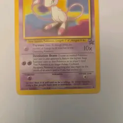 2000 Pokemon Promo Black Star #8 Mew Pokemon League LP - Image 3
