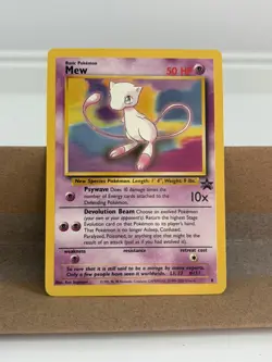 Mew 8 Wizards Black Star Promos PR Promo Non-Holo Pokemon LP 1999 [MINT] - Image 1