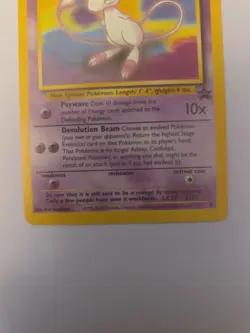 2000 Pokemon Promo Black Star #8 Mew Pokemon League LP - Image 4
