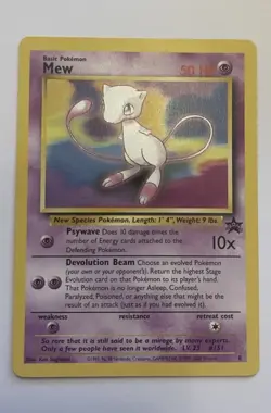 Mew Promo #8 Black Star Promo WOTC 1999-- 2000 Vintage Pokemon Card - Image 1