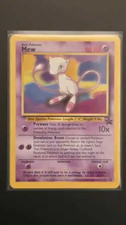 Pokemon TCG Vintage Mew #8 Black Star Promo WOTC - Image 1