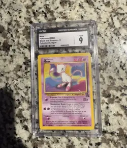 Pokemon Mew Black Star Promo #8 - CGC 9 Mint (2000) Graded - Image 1
