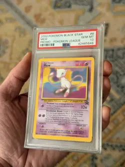 Pokemon League Vintage Mew 8 - WOTC Black Star Promo - LOW POP PSA 10 🔥 - Image 2