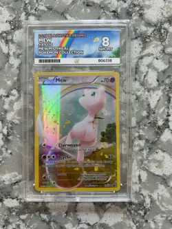 Pokemon XY Black Star Promo Mew Full Art Mythical Collection XY110 Ace 8 2016 - Image 1