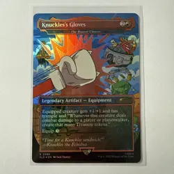 Knuckles's Gloves - The Reaver Cleaver (Rainbow Foil) Secret Lair Drop Foil - Image 1