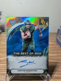 2025 Bowman Best U - Sawyer Robertson Best Of '25 Blue On Card Auto /150 - Image 1