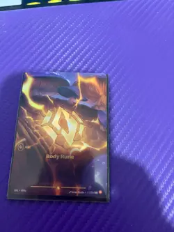 League of Legends Riftbound Unleashed Body Rune R04a Alternate Alt Art Showcase - Image 1