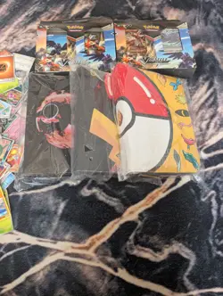 2 Pokemon Vbattle Deck Sets 3 Folders Brand New along With 75+ Cards - Image 1