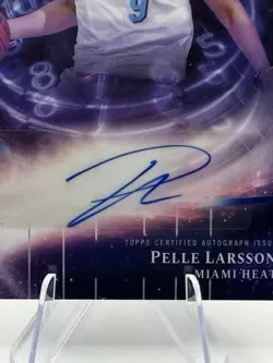2025-26 Topps Midnight Pelle Larsson Stroke Of Midnight Auto - Image 4