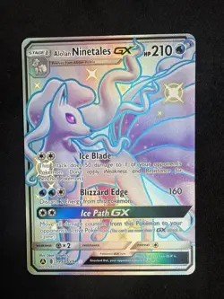 Pokemon TCG Alolan Ninetales GX Hidden Fates SV53/SV94 NM/Mint - Image 1
