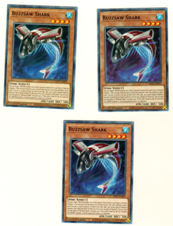 Set Of 3 Buzzsaw Shark Tin Of Ancient Battles 2021 1st Edition Yugioh Card - Image 3