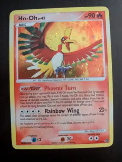 Ho-Oh 10/132 Secret Wonders Holo Rare LP Pokemon Card 2007 - Image 1