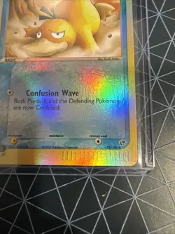 Pokemon 2003 Sandstorm Psyduck Reverse Holo Card 73/100 LP/NM - Image 3