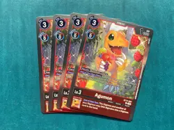 Agumon BT17-007 Playset Secret Crisis Digimon Card Game x4 - Image 1