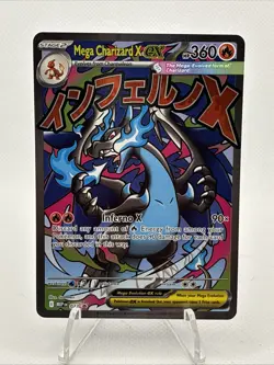 Pokemon Mega Evolution Promo Mega Charizard Ex Full Art Foil Card Rare #23 - Image 1
