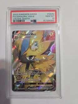 Pokemon TCG Zeraora VMAX 2023 Crown Zenith Ultra Rare Card GG42/GG70 PSA 10 - Image 1