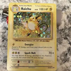 Pokemon Raichu 36/108 Evolutions Holo Rare Card TCG Stage 1 100 HP English - Image 1
