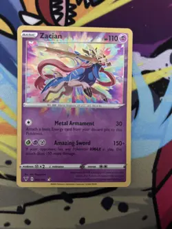 Pokemon TCG Zacian Vivid Voltage Holo Card 082/185 Rare NM/M Condition - Image 1