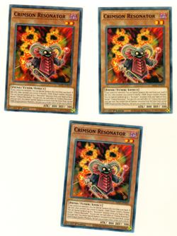 Set Of 3 Crimson Resonator Tin Of Ancient Battles 2021 1st Edition Yugioh Card - Image 3