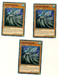Set Of 3 Lifeless Leaffish Tin Of Ancient Battles 2021 1st Edition Yugioh Card - Image 1