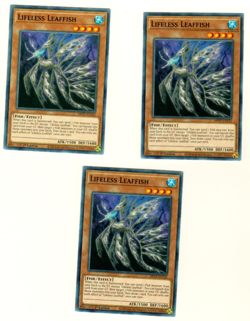 Set Of 3 Lifeless Leaffish Tin Of Ancient Battles 2021 1st Edition Yugioh Card - Image 3