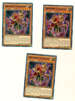 Set Of 3 Obsessive Uvualoop Tin Of Ancient Battles 2021 1st Edition Yugioh Card - Image 1