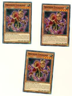 Set Of 3 Obsessive Uvualoop Tin Of Ancient Battles 2021 1st Edition Yugioh Card - Image 3