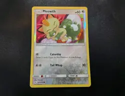 Meowth 147/214 Unbroken Bonds Reverse Holo Pokemon Card LP - Image 1