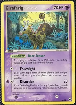 Girafarig 16/92 Legend Maker Regular - Pokemon Card - Image 1