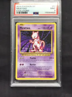 Pokemon Cards: Evolutions Rare: Mewtwo 51/108 PSA 9 - Image 2