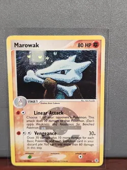 Pokemon TCG: Marowak 7/112 (2004) Ex Fire Red & Leaf Green Reverse Holo Card LP - Image 1