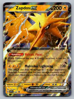 Pokemon TCG SV: Scarlet & Violet Promo Cards Zapdos ex - 049 - Image 1