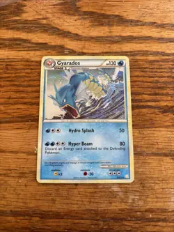 2010 Pokemon Gyarados Cracked Ice Holo Card 4/123 Hydro Splash Hyper Beam - Image 1