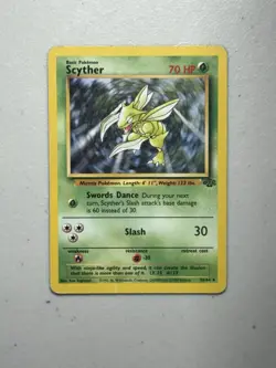Scyther 26/64 Jungle Non-Holo Rare Vintage 1999 Pokemon Card - Image 1