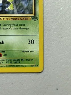 Scyther 26/64 Jungle Non-Holo Rare Vintage 1999 Pokemon Card - Image 4