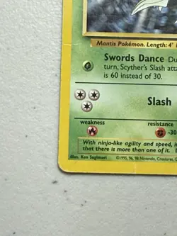 Scyther 26/64 Jungle Non-Holo Rare Vintage 1999 Pokemon Card - Image 5