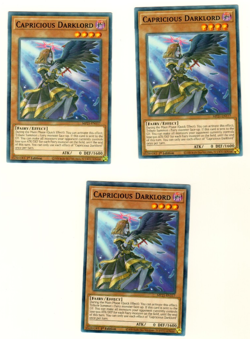 Set Of 3 Capricious Darklord Tin Of Ancient Battles 2021 1st Edition Yugioh Card - Image 3