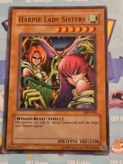 Yugioh Harpie Lady Sisters MRD-009 Super Rare Unlimited Metal Raider NM Card - Image 1
