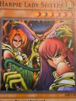 Yugioh Harpie Lady Sisters MRD-009 Super Rare Unlimited Metal Raider NM Card - Image 2