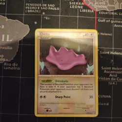 Pokemon TCG Ditto Triumphant 17/102 Regular Rare LP. - Image 1