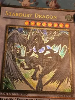 Yugioh Stardust Dragon GLD3-EN037 Limited Edition Gold Rare NM - Image 3