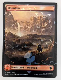 (Foil) Mountain (Chocobo Track Foil) (481) Commander: FINAL FANTASY Mtg NM - Image 1