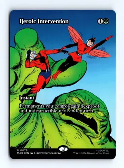 Heroic Intervention (Borderless Foil) 79 MTG Marvel Universe Eternal-Legal (MAR) - Image 1