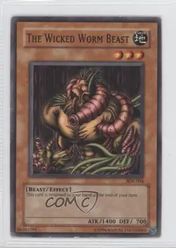 The Wicked Worm Beast Unlimited YuGiOh Starter Deck Kaiba #SDK-004 2002 READ - Image 1