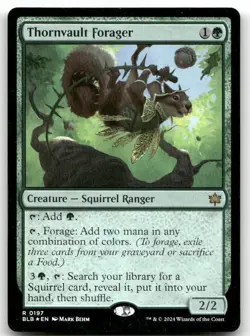 Thornvault Forager #197 (Foil) (NM) Bloomburrow BLB Magic MTG - Image 1